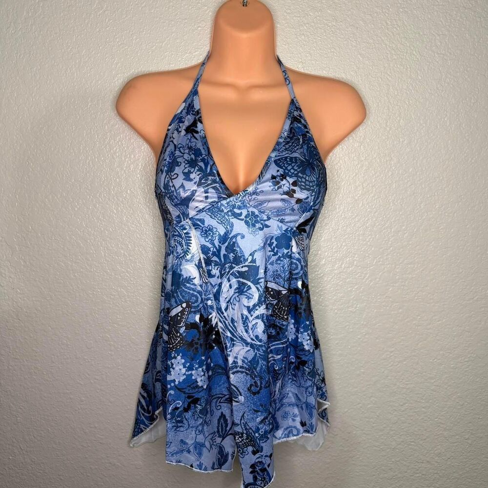 Unbranded Women's Blue Crop-top